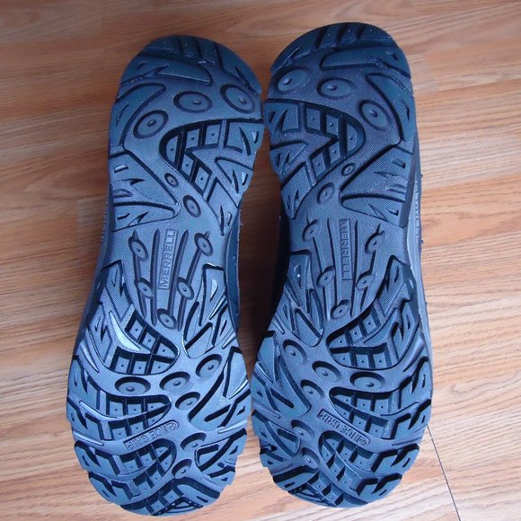 SIZE 12. MERELL insulated waterproof zip up front suede boot. main image 14